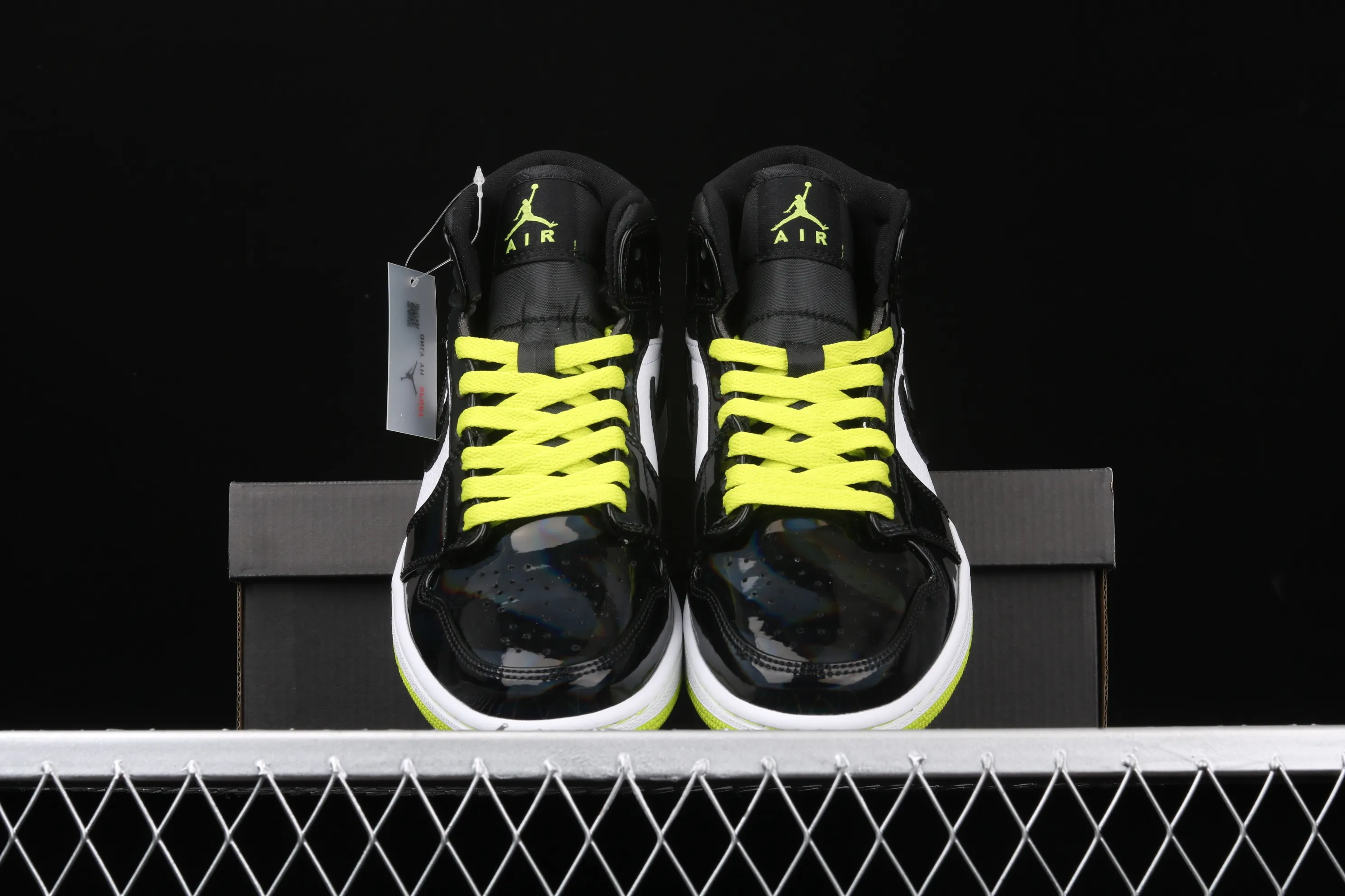 All categories Air Jordan Jordan series basketball shoes Air Jordan 1 Mid Air Jordan 1 Mid SE AJ1 Joe 1 black colorful chameleon green apple green BQ6931-003
